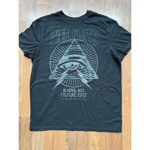 Pink Floyd T Shirt XL Black 1970 Fillmore East Concert Band Tee‎